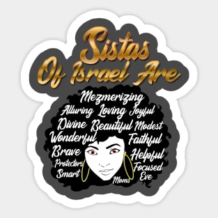 Sistas of Israel | African American Women| Sons of Thunder Sticker